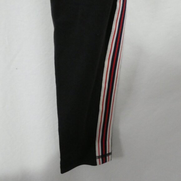 TNA | medium | Black Leggings With White, Navy and Red Stripe Side Panels - Picture 16 of 16